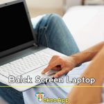 black screen laptop