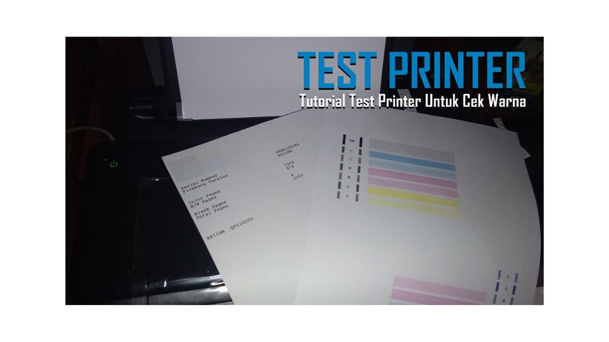 Cara-Tes-Warna-Printer