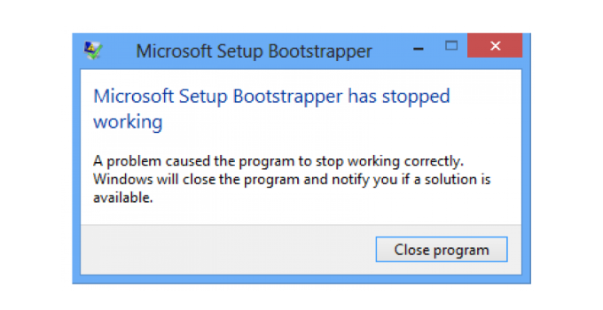 2 Cara Mengatasi Microsoft Office Setup Bootstrapper Has Stopped Working Teknoapps 0111