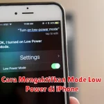 Cara Mengaktifkan Mode Low Power di iPhone