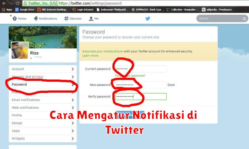 Cara Mengatur Notifikasi di Twitter