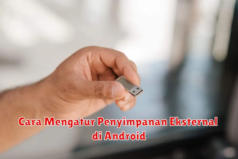 Cara Mengatur Penyimpanan Eksternal di Android