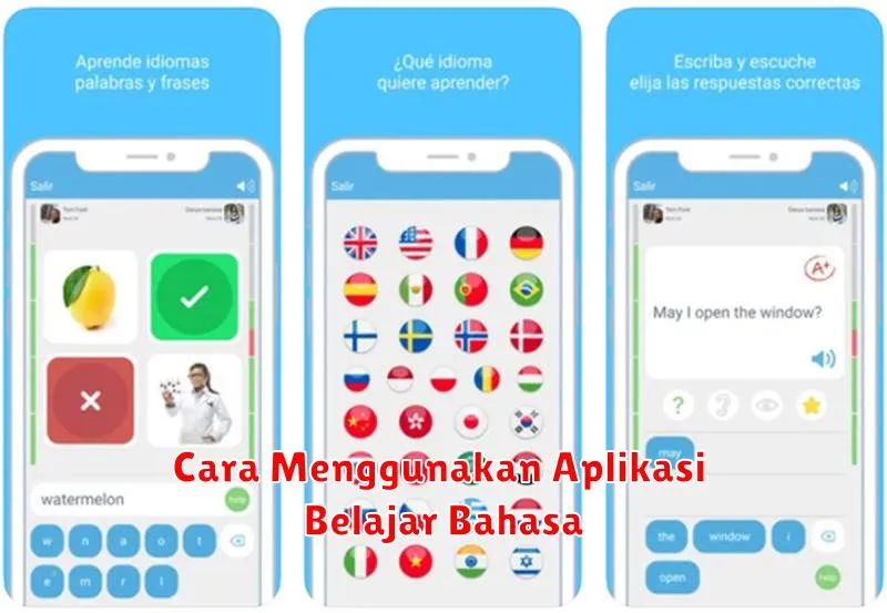 Cara Menggunakan Aplikasi Belajar Bahasa