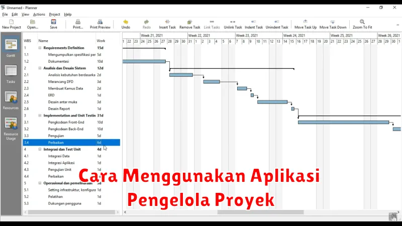 Cara Menggunakan Aplikasi Pengelola Proyek