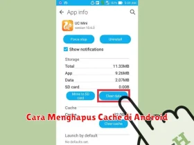 Cara Menghapus Cache di Android