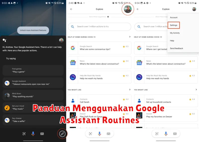 Panduan Menggunakan Google Assistant Routines