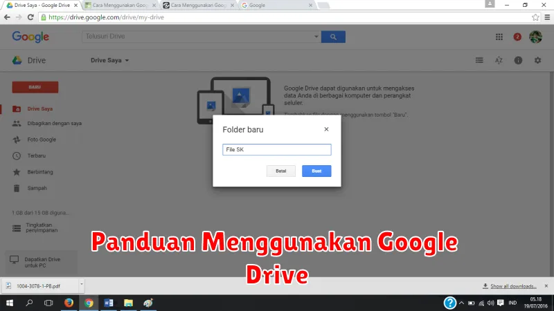 Panduan Menggunakan Google Drive