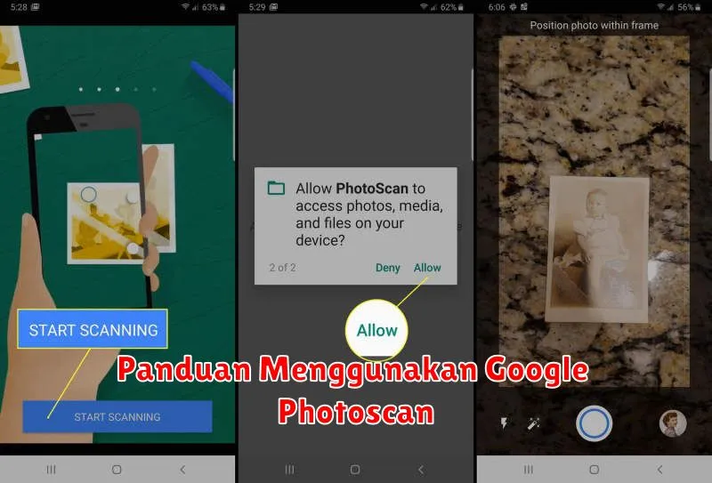 Panduan Menggunakan Google Photoscan