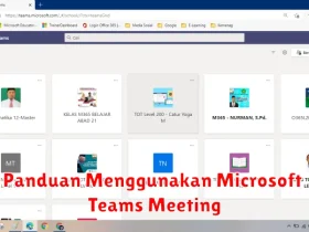 Panduan Menggunakan Microsoft Teams Meeting