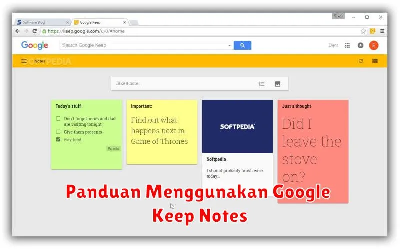 Panduan Menggunakan Google Keep Notes