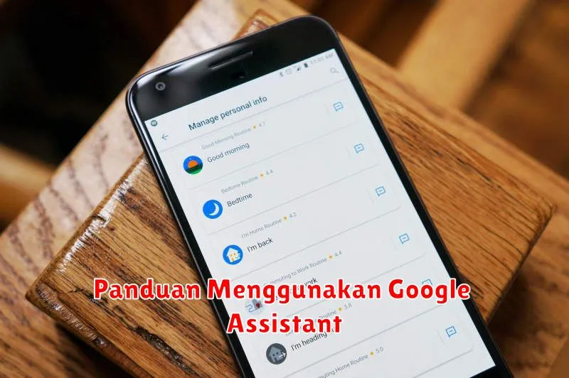 Panduan Menggunakan Google Assistant