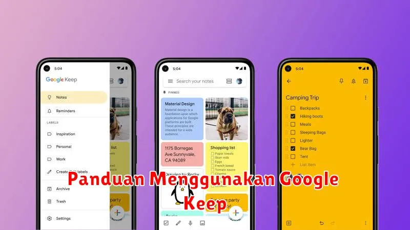 Panduan Menggunakan Google Keep