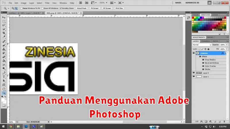 Panduan Menggunakan Adobe Photoshop