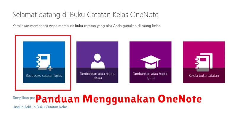 Panduan Menggunakan OneNote