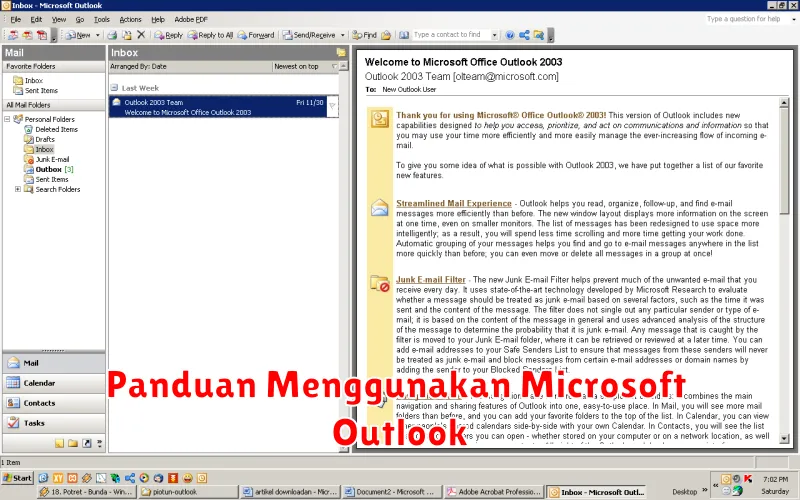 Panduan Menggunakan Microsoft Outlook