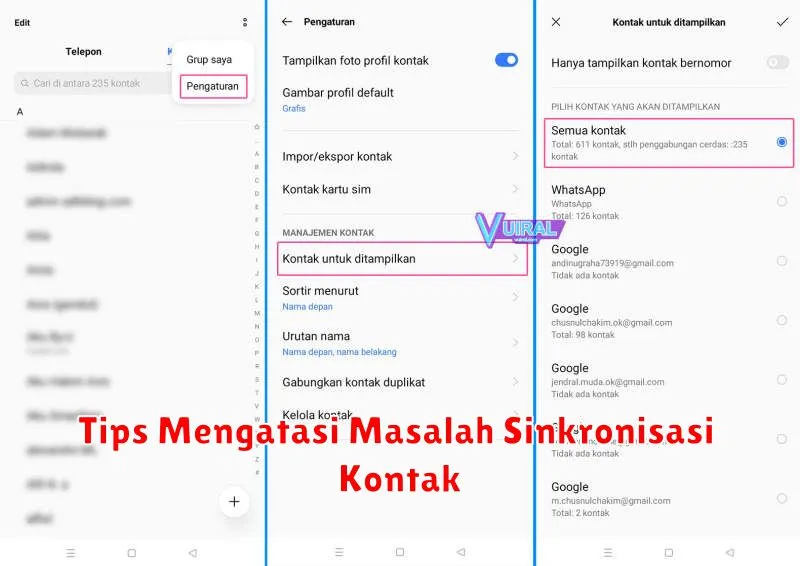 Tips Mengatasi Masalah Sinkronisasi Kontak