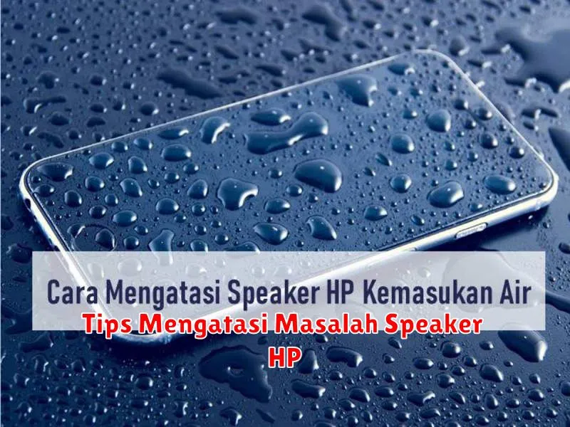 Tips Mengatasi Masalah Speaker HP