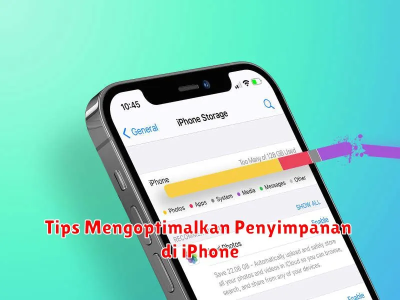 Tips Mengoptimalkan Penyimpanan di iPhone